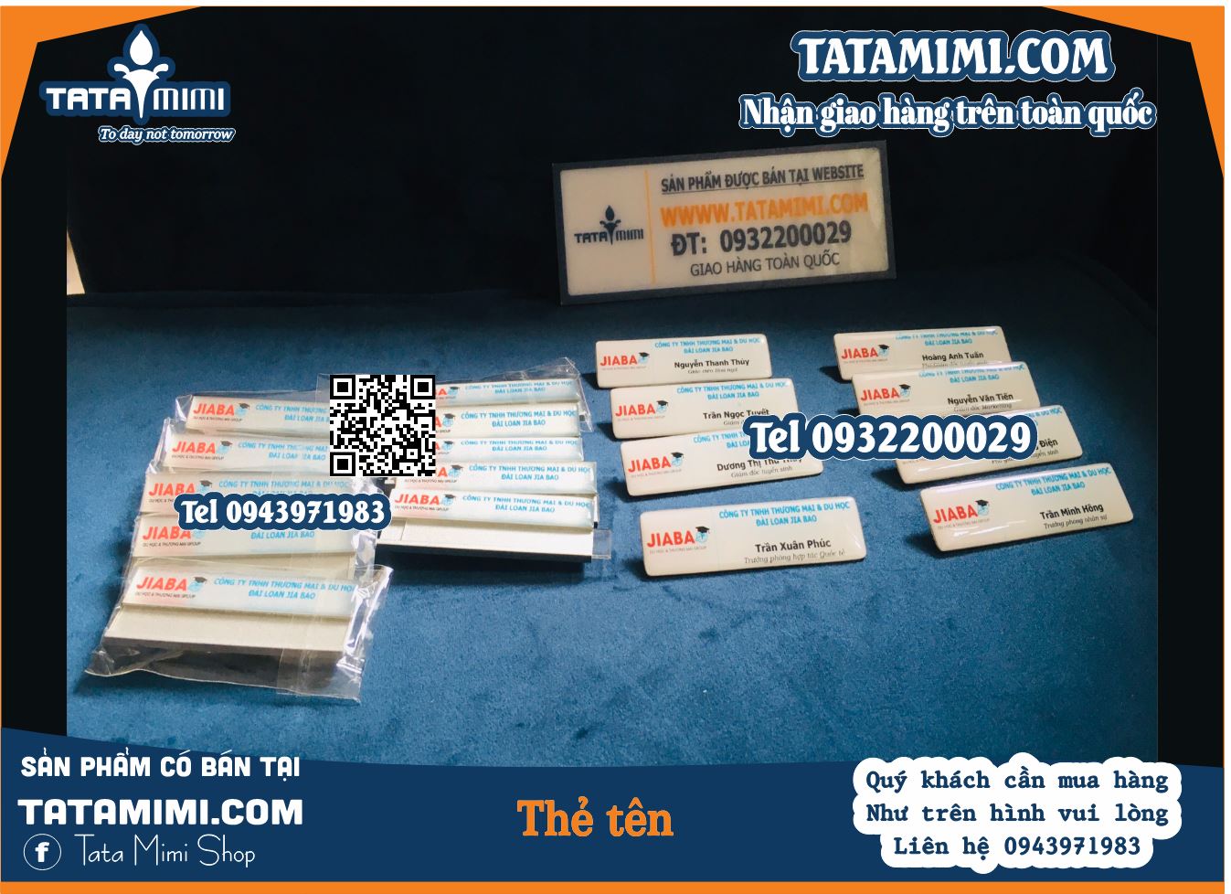 Thẻ Tên Nhân Viên Tinh Tế và Chuyên Nghiệp từ TATA MIMI