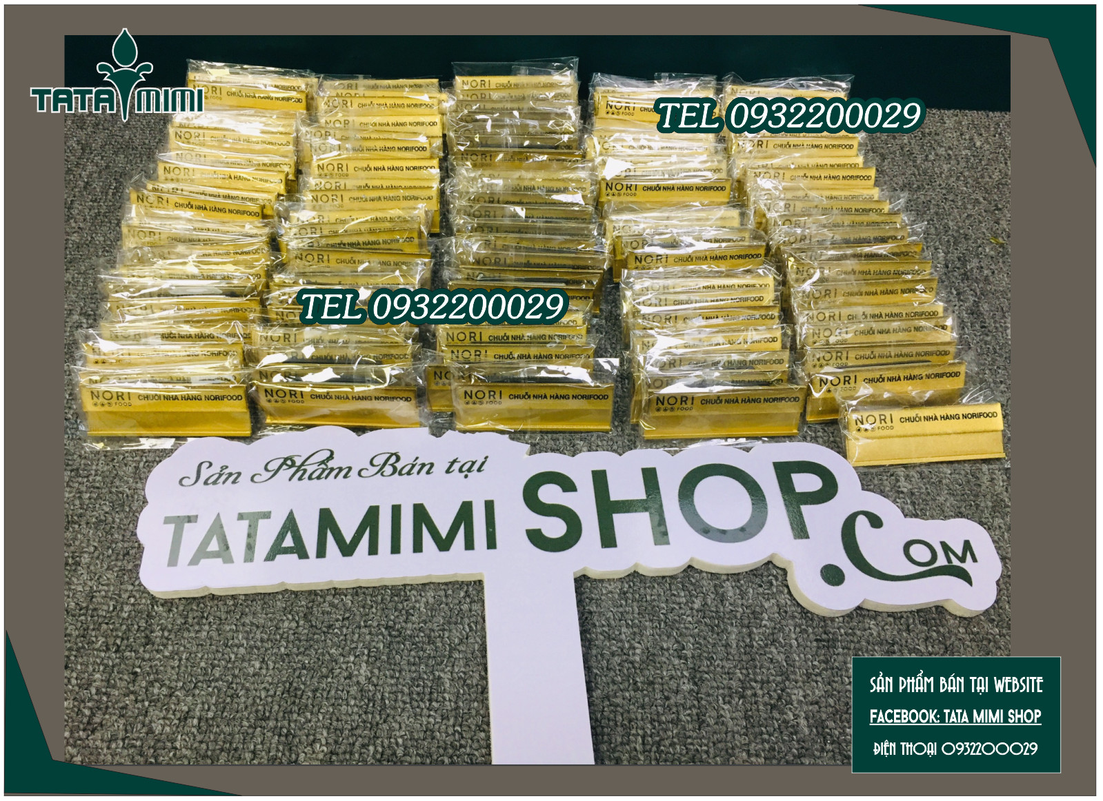 Mẫu biển tên sản phẩm thay nội dung