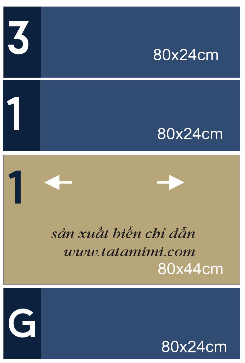 Biển chỉ dẫn gắn tường của tòa nhà