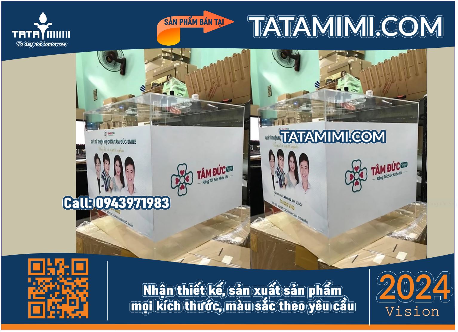 Thùng Mica Quyên Góp Mica Trắng Sữa 30cm In Logo Decal: Giải Pháp Tối Ưu Cho Hoạt Động Từ Thiện