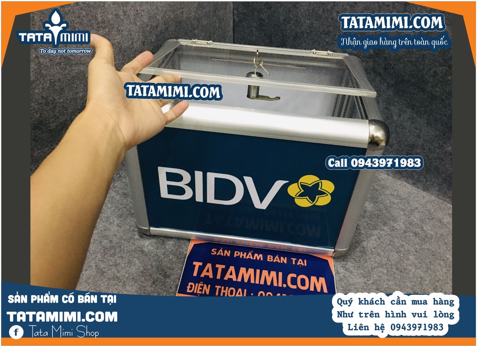 Thùng mica bo nhôm làm kích thước nhỏ nhất