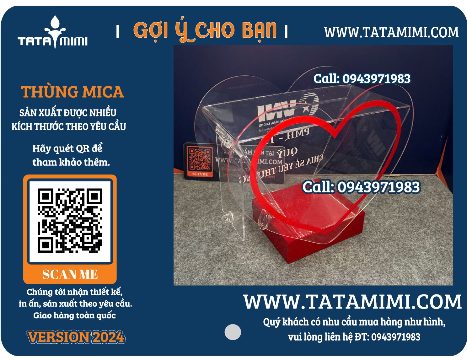 Thùng thư góp ý hình trái tim – Lựa chọn hoàn hảo cho mọi không gian