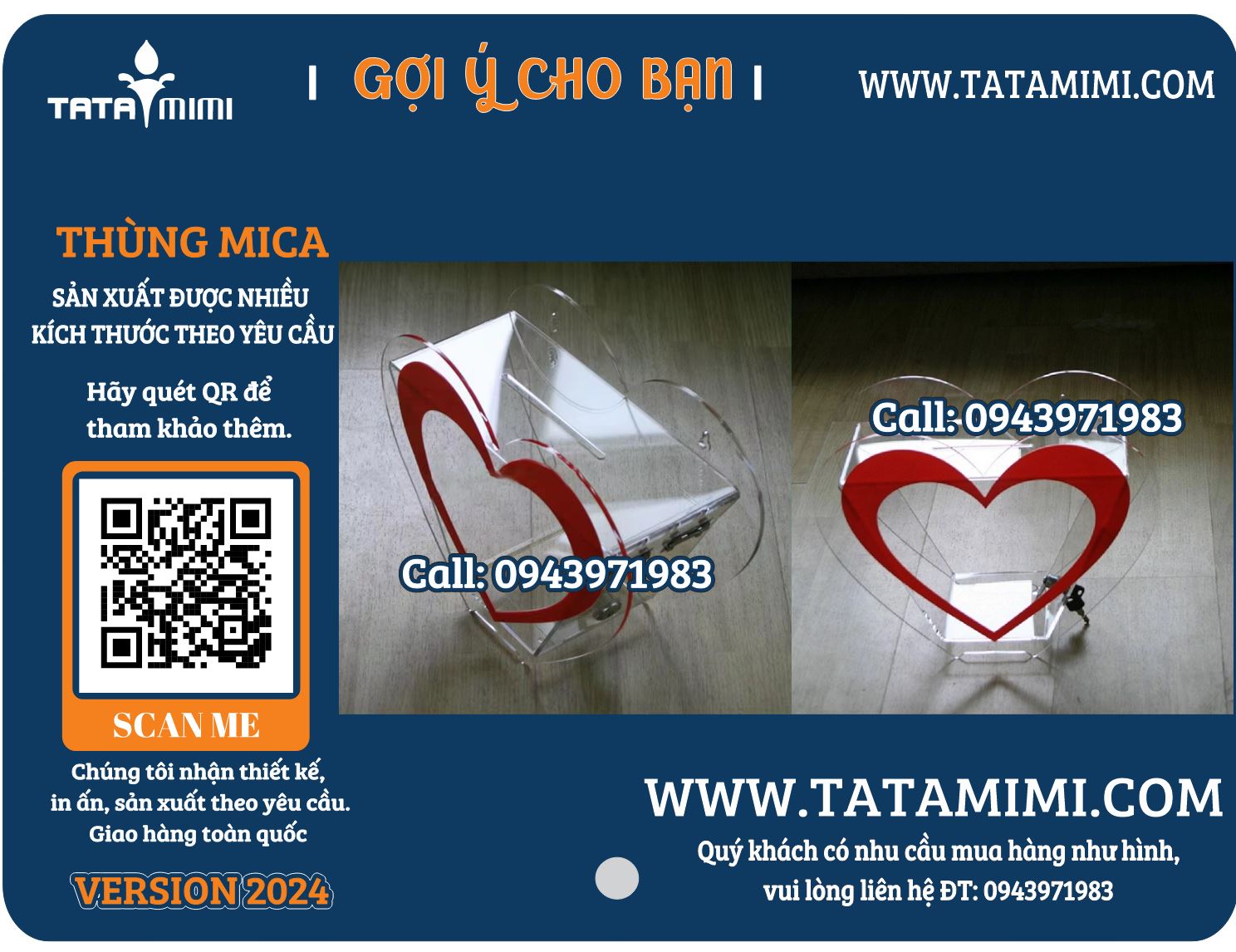 Thùng thư góp ý hình trái tim – Lựa chọn hoàn hảo cho mọi không gian