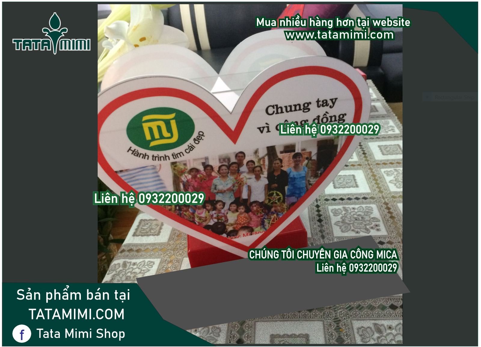 Thùng từ thiện được làm theo hình trái tim