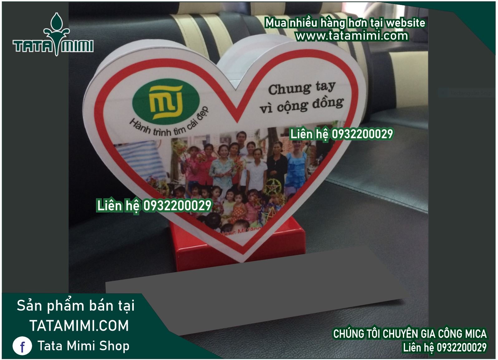 Thùng từ thiện được làm theo hình trái tim