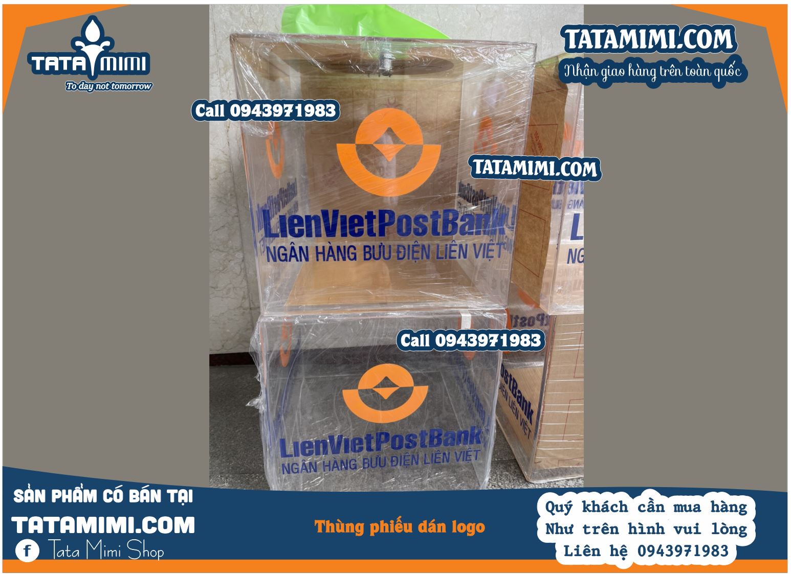 Thùng phiêu mica 50x50 cm: Giải pháp lưu trữ tiện lợi và thẩm mỹ