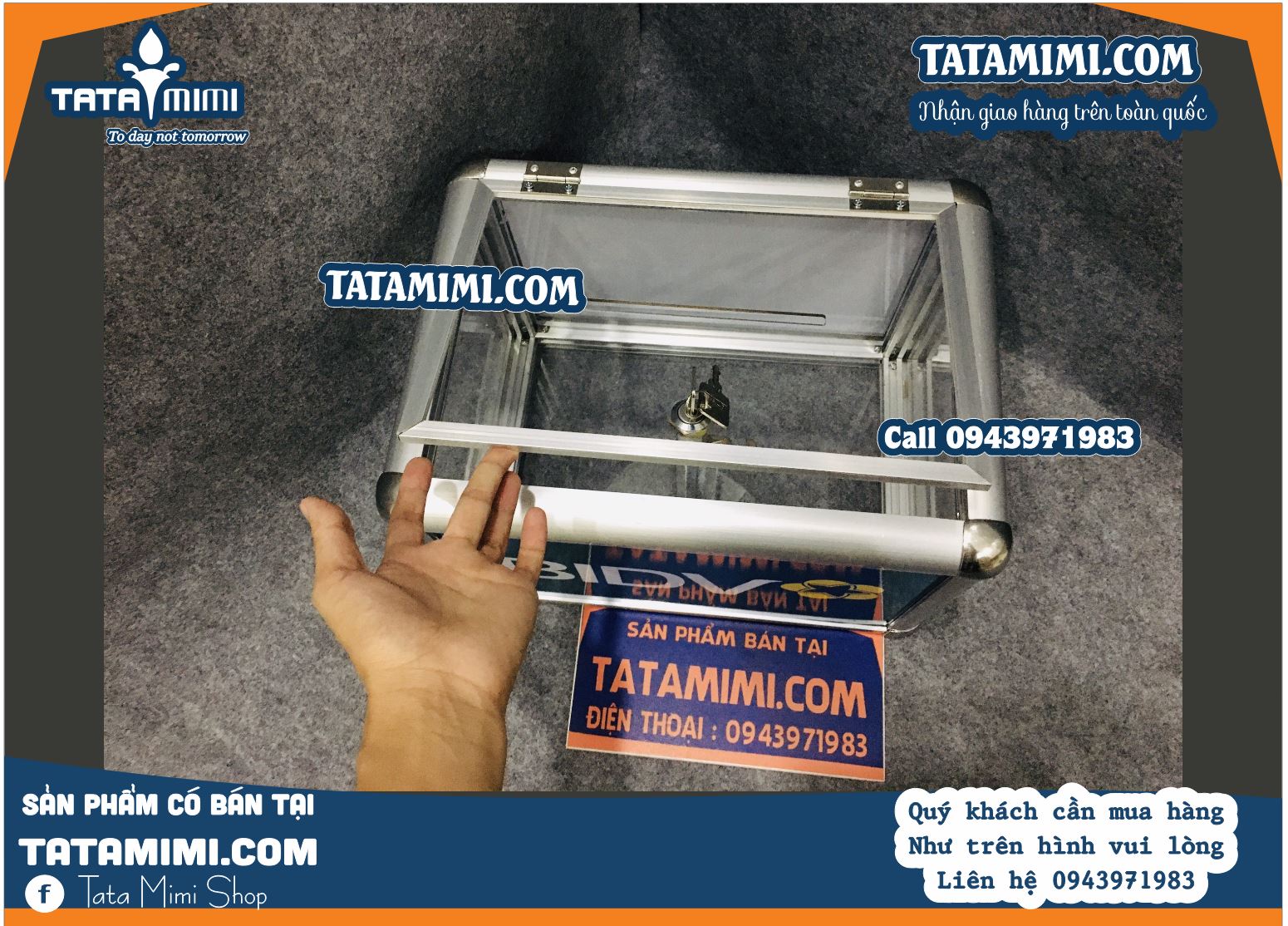 Thùng mica bo nhôm làm kích thước nhỏ nhất