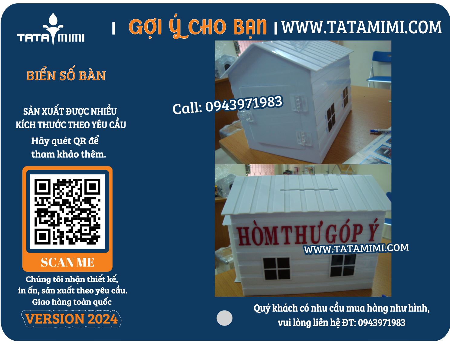 Thùng thư góp ý treo tường