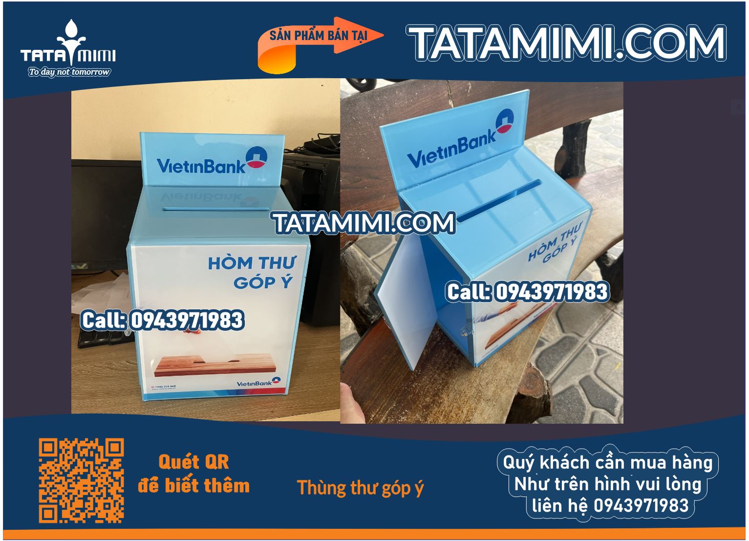 thùng thư mica treo tường