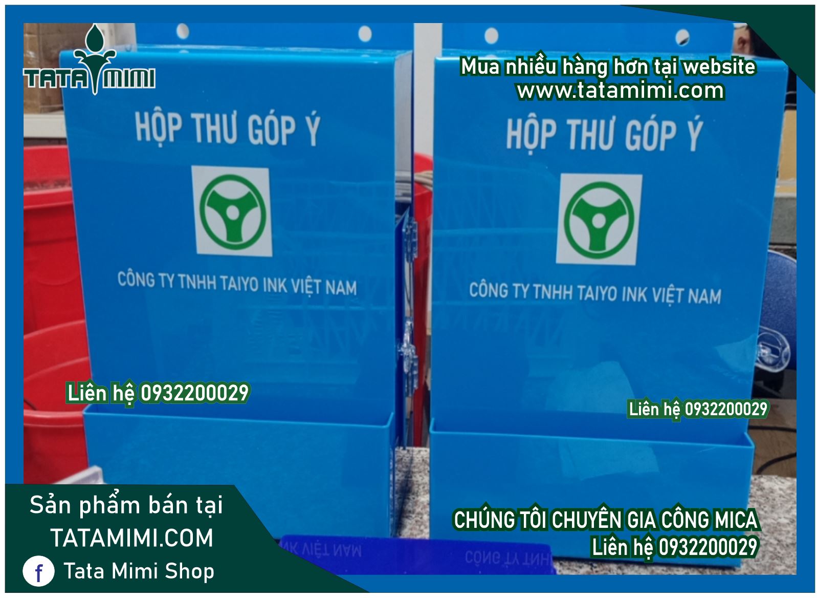 Thùng góp ý được làm thành hình mái nhà