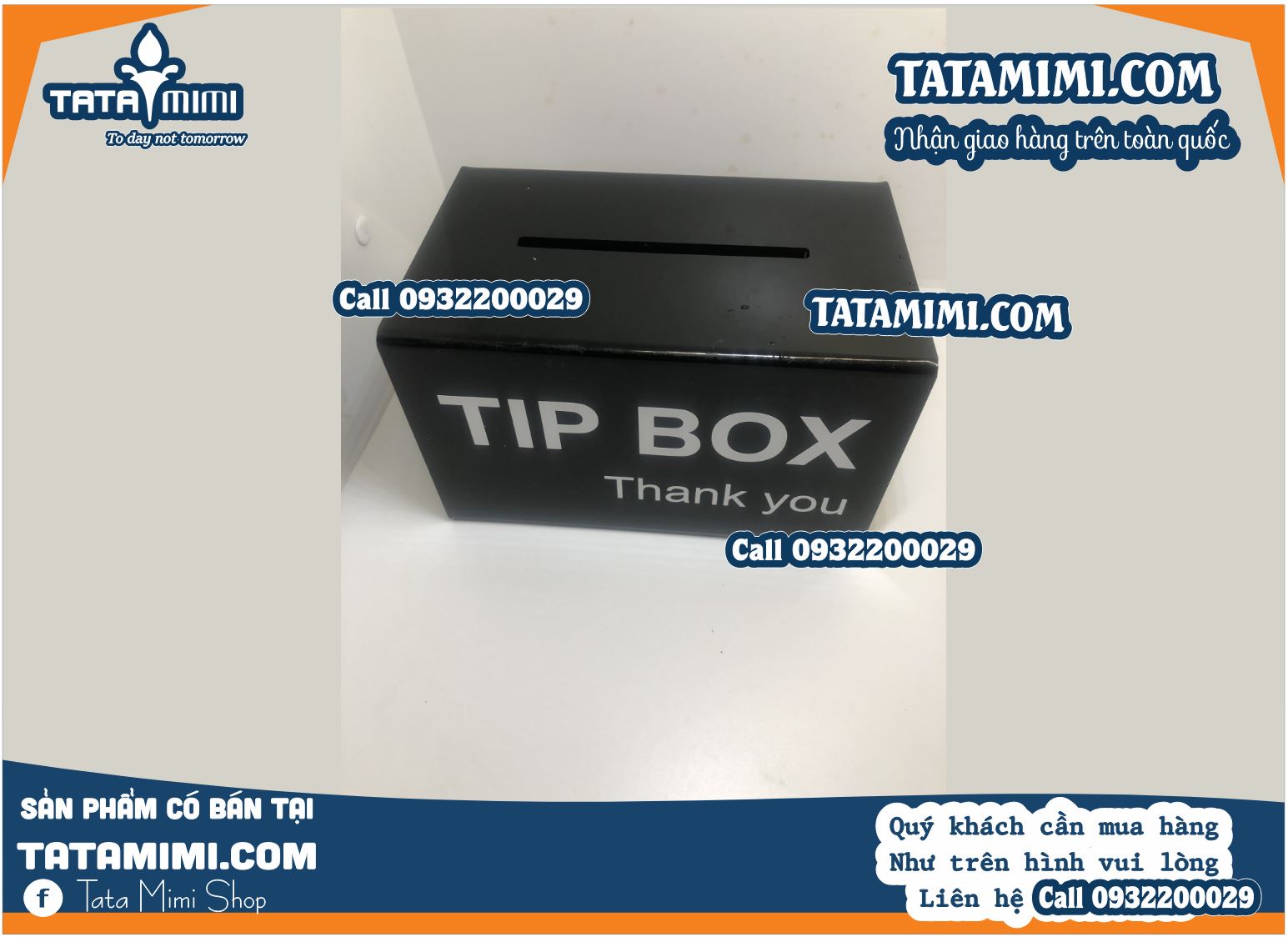 Thùng Tip Box Màu Đen Giao Tại Hội An