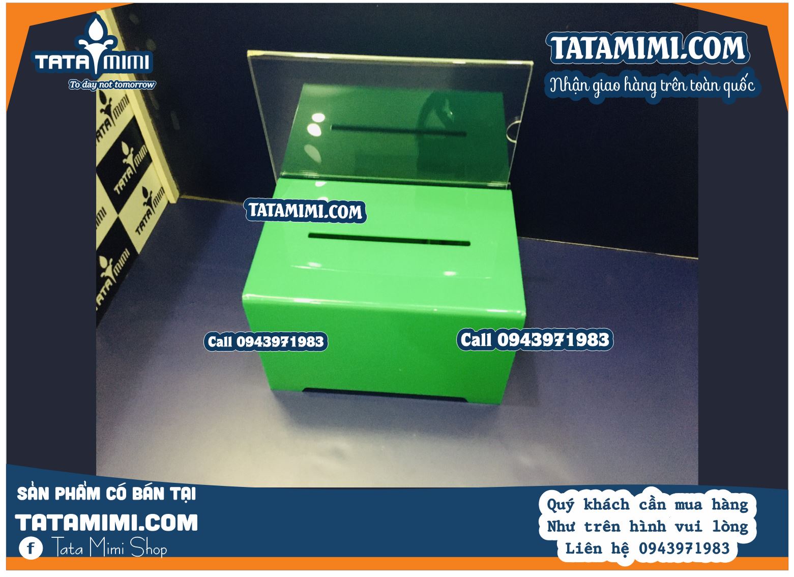 Thùng tip kích thước nhỏ để quầy thu ngân