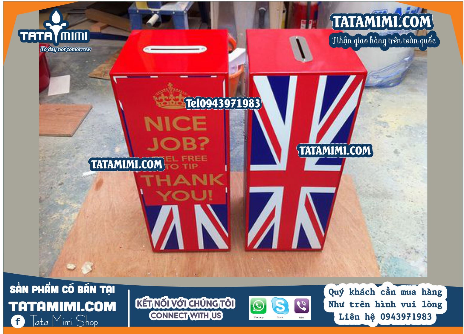 Thùng Tips Mica - Giải Pháp Tinh Tế Cho Các Không Gian Dịch Vụ