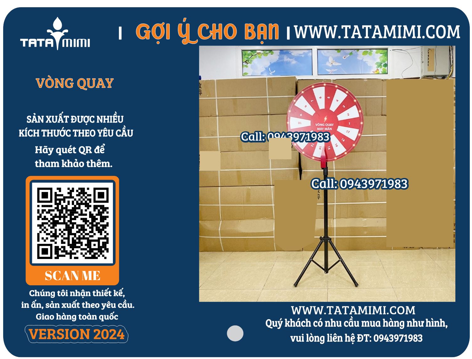 Vòng quay 3 chân linh động cho sự kiện – Giải pháp hoàn hảo cho các hoạt động tương tác