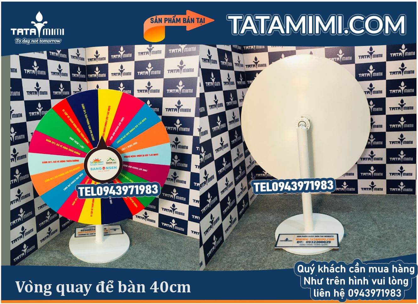 vòng quay trúng thưởng để bàn