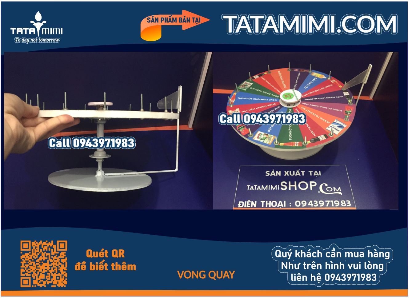 vòng quay trúng thưởng để bàn