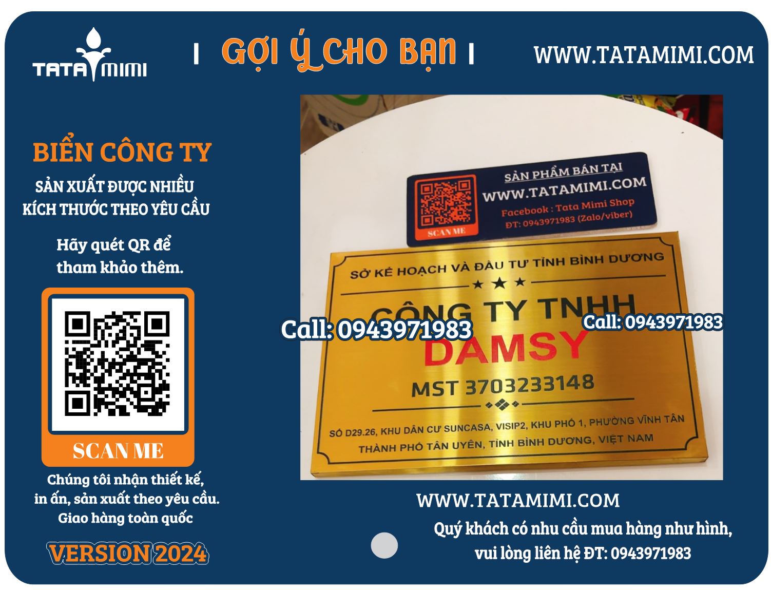 Biển Công Ty Inox, Mica Lấy Nhanh - Sản Phẩm Chất Lượng, Tiện Lợi