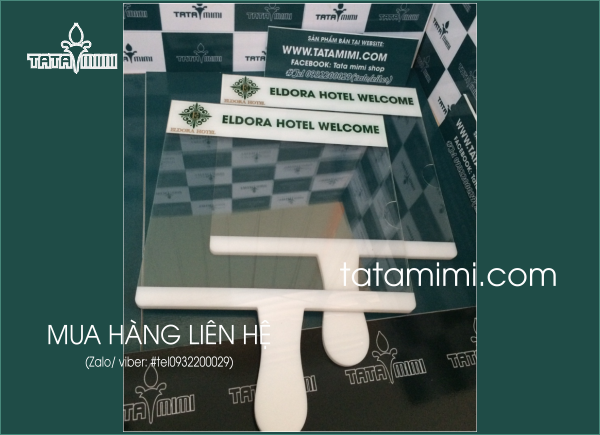 Biển đón cầm tay A4, A3, A2 Mica