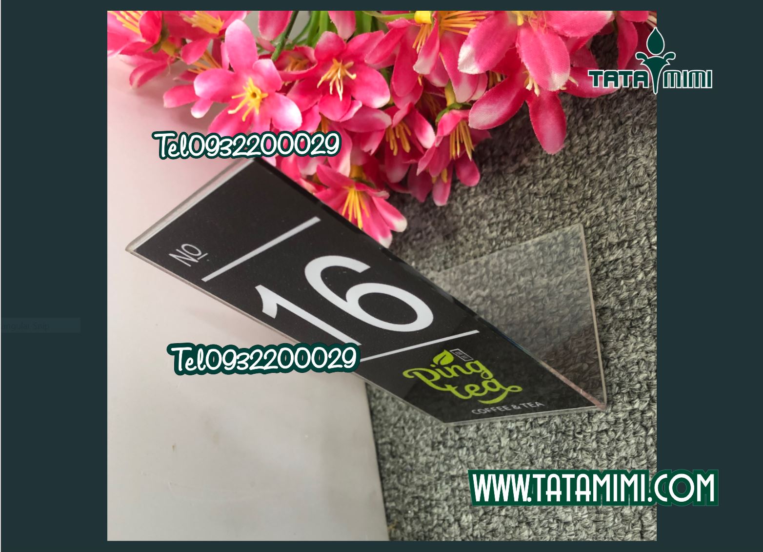 Nhiều mẫu biển số bàn đẹp