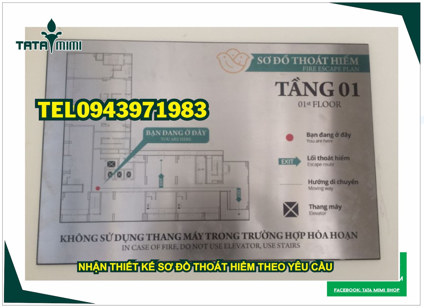 Biển Sơ Đồ Thoát Hiểm Treo Lối Thoát Hiểm