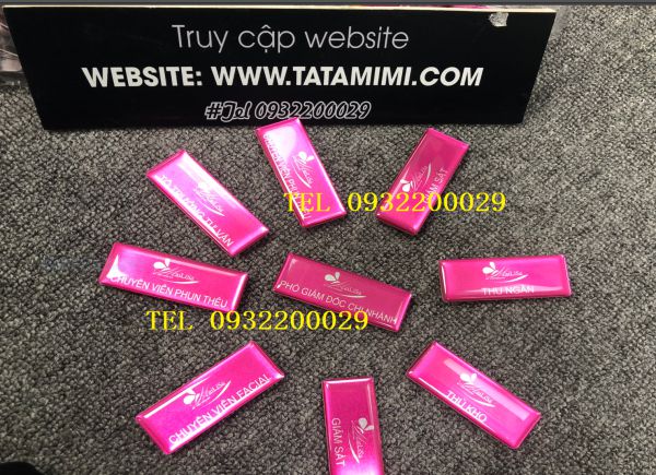 Nhận làm biển tên nhân viên Bền Đẹp, Chuyên Nghiệp, Giá Rẻ