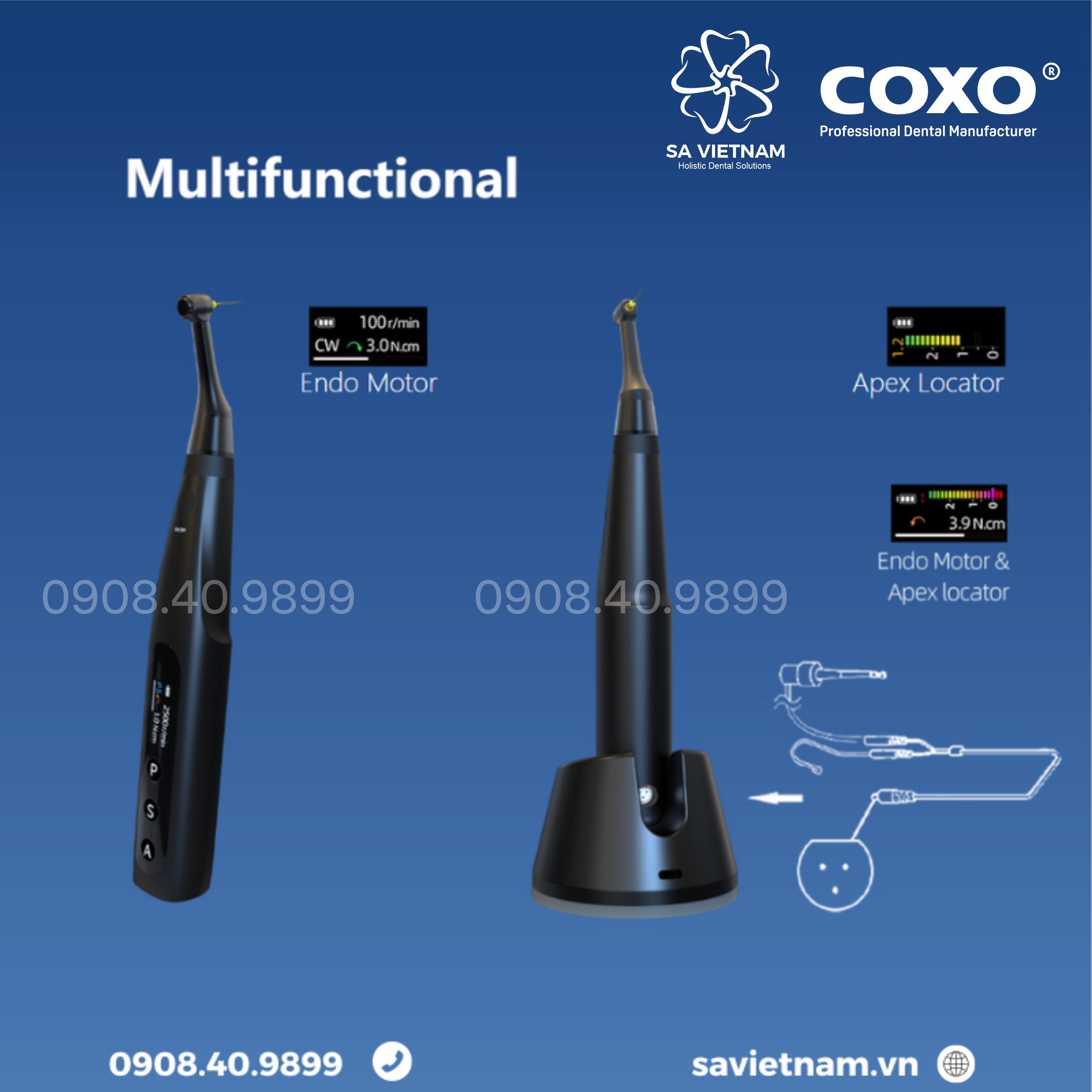 Máy nội nha tích hợp định vị chóp Coxo C Smart Mini Ap+