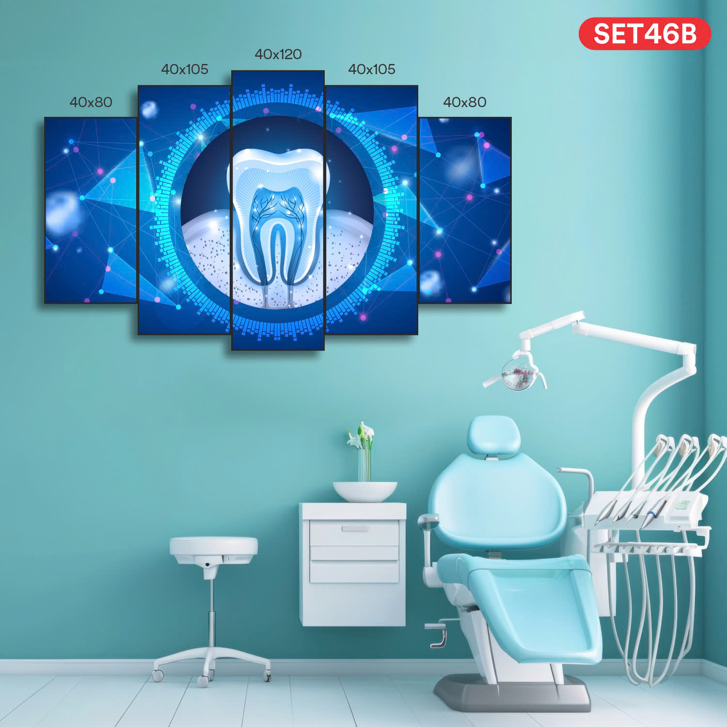 set tranh nha khoa - set 46b