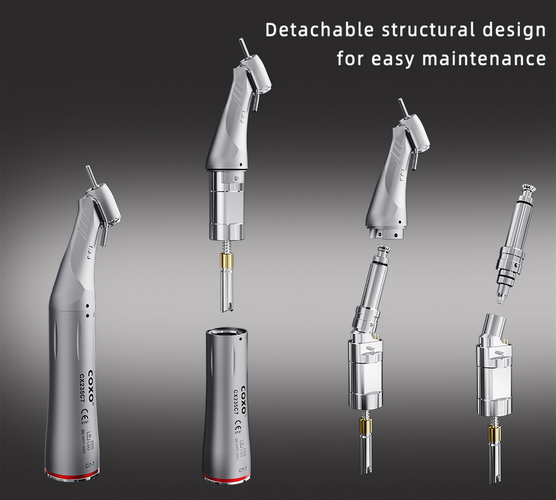 Tay khoan phẫu thuật 1:3.3 Coxo CX235C7 C7-7