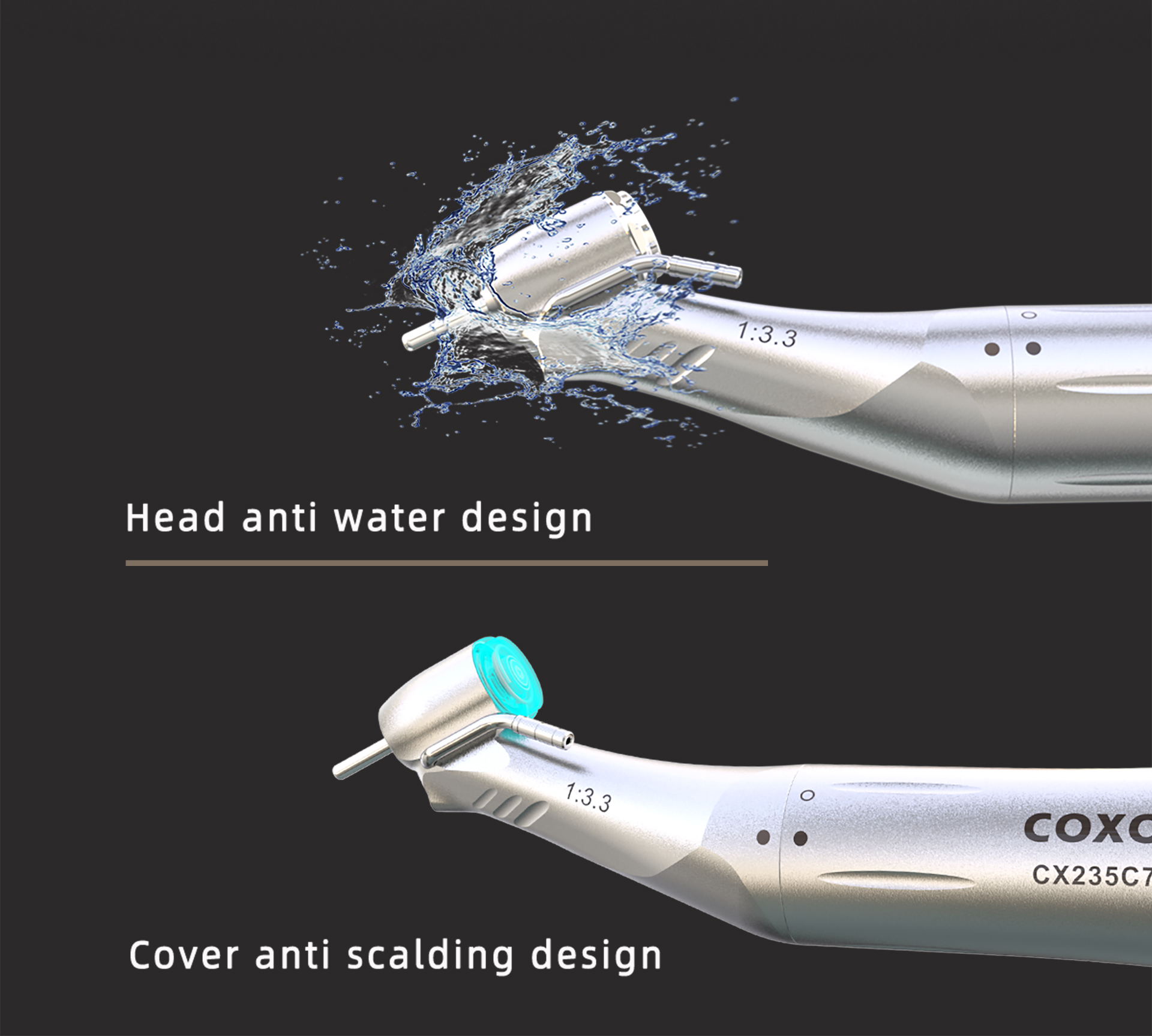 Tay khoan phẫu thuật 1:3.3 Coxo CX235C7 C7-7