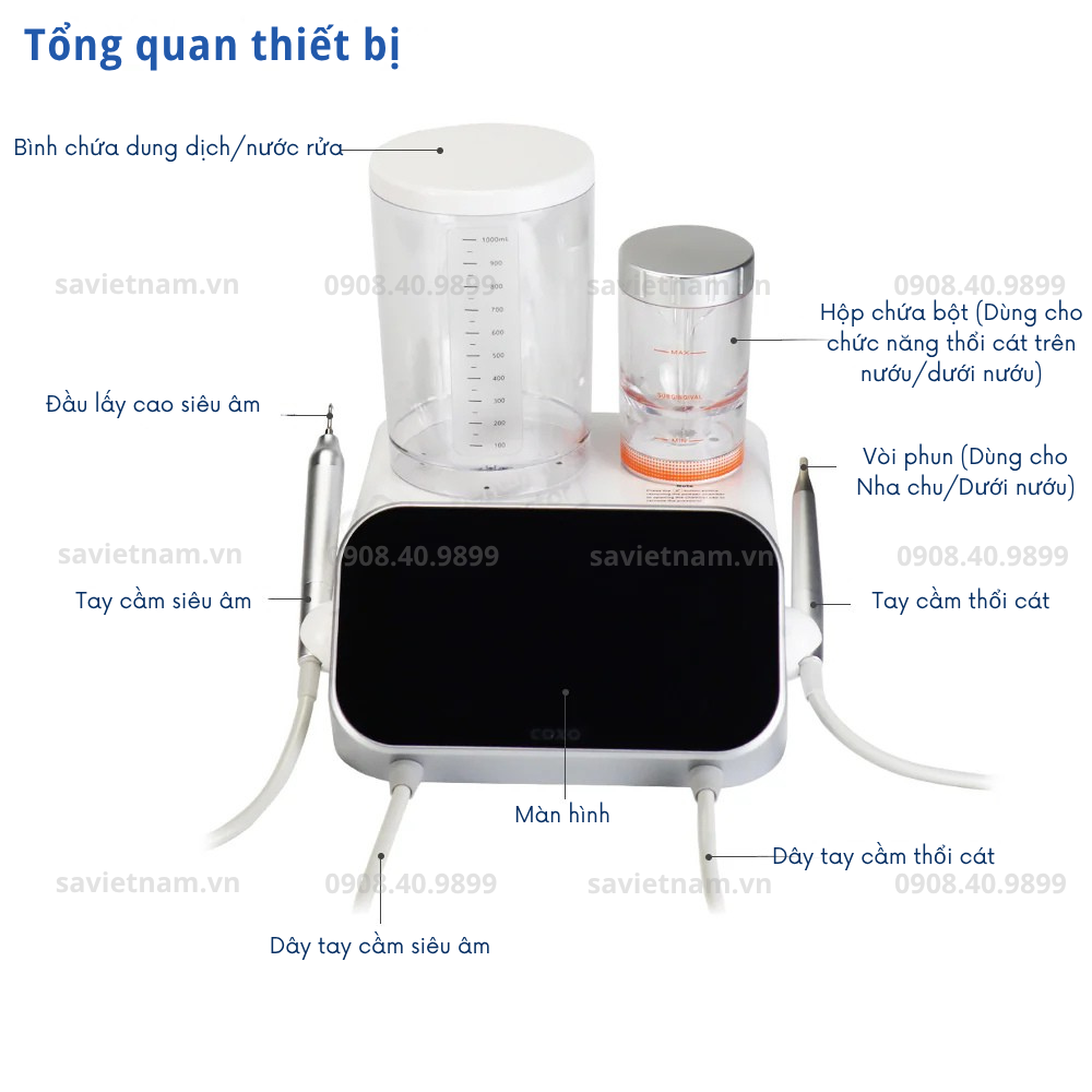Mây lấy cao và thổi cát Coxo PT Master