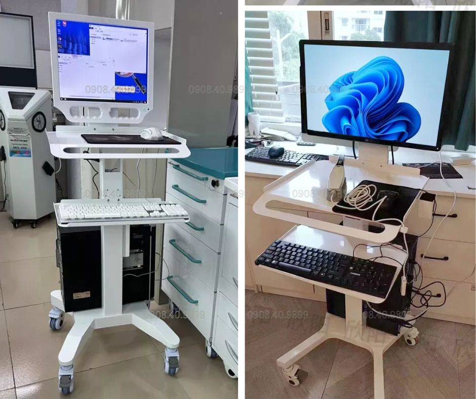 Xe đẩy chuyên dụng cho máy scan nha khoa