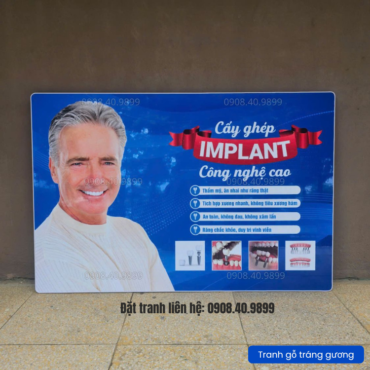 Tranh cấy ghép implant nha khoa