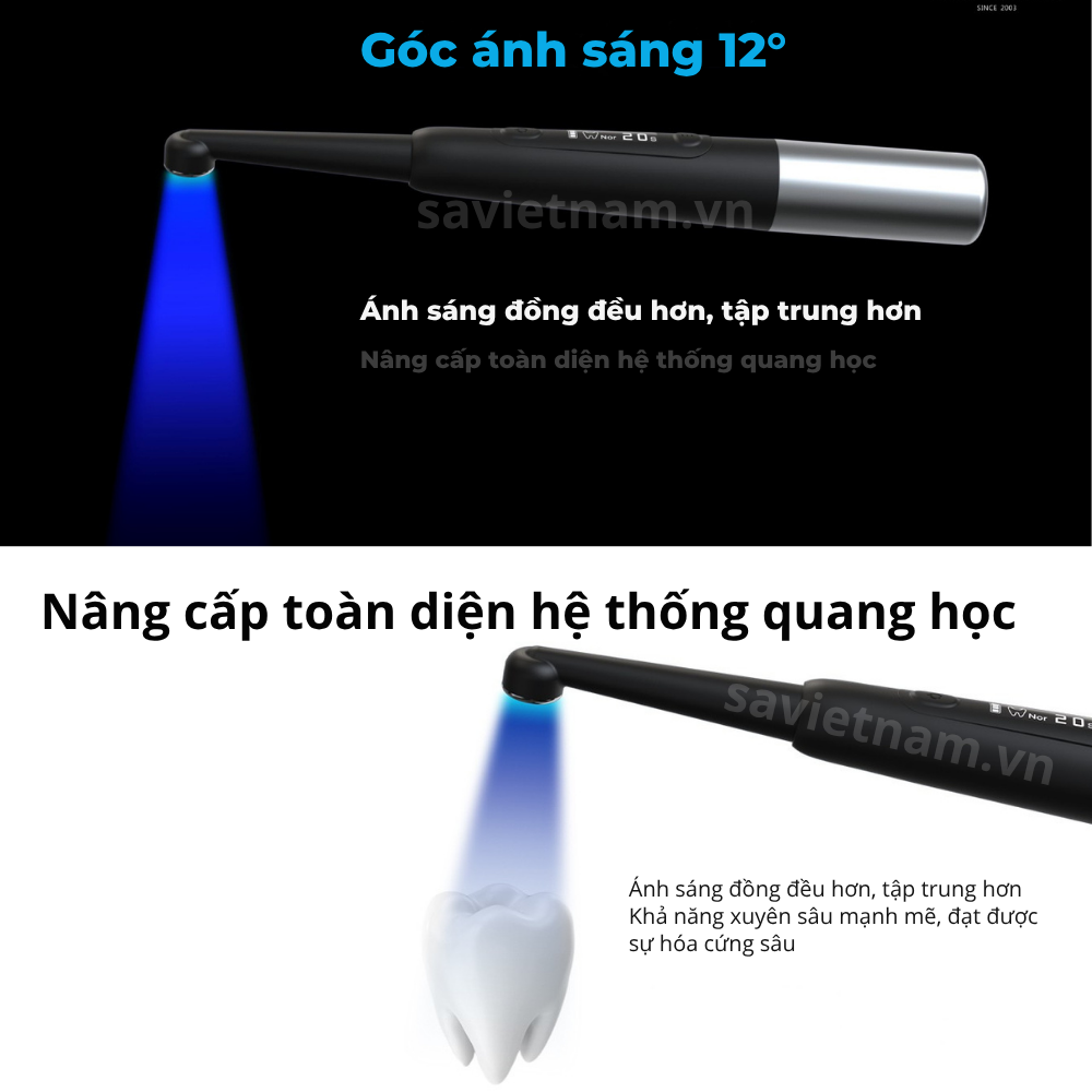 Đèn Trám Coxo DB-686 Halo (Quang trùng hợp, chỉnh nha, phát hiện sâu răng)