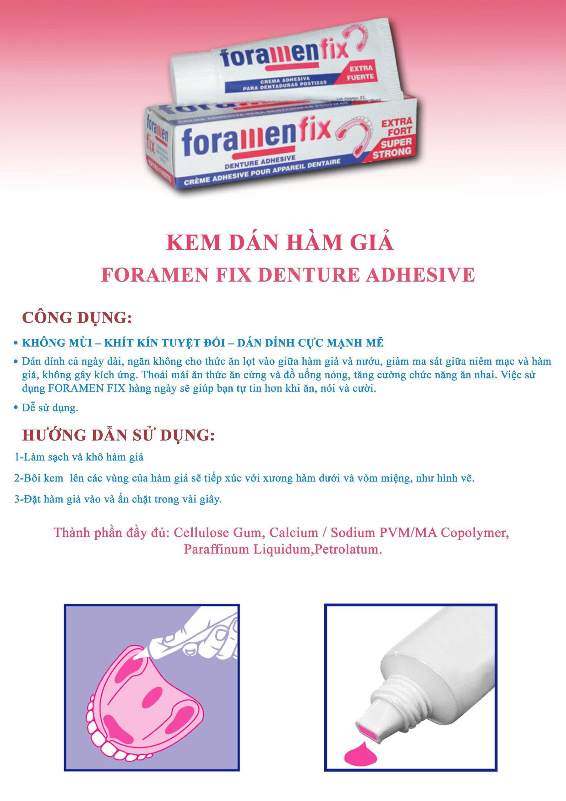 KEO DÁN HÀM GIẢ FORAMEN FIX (45G)