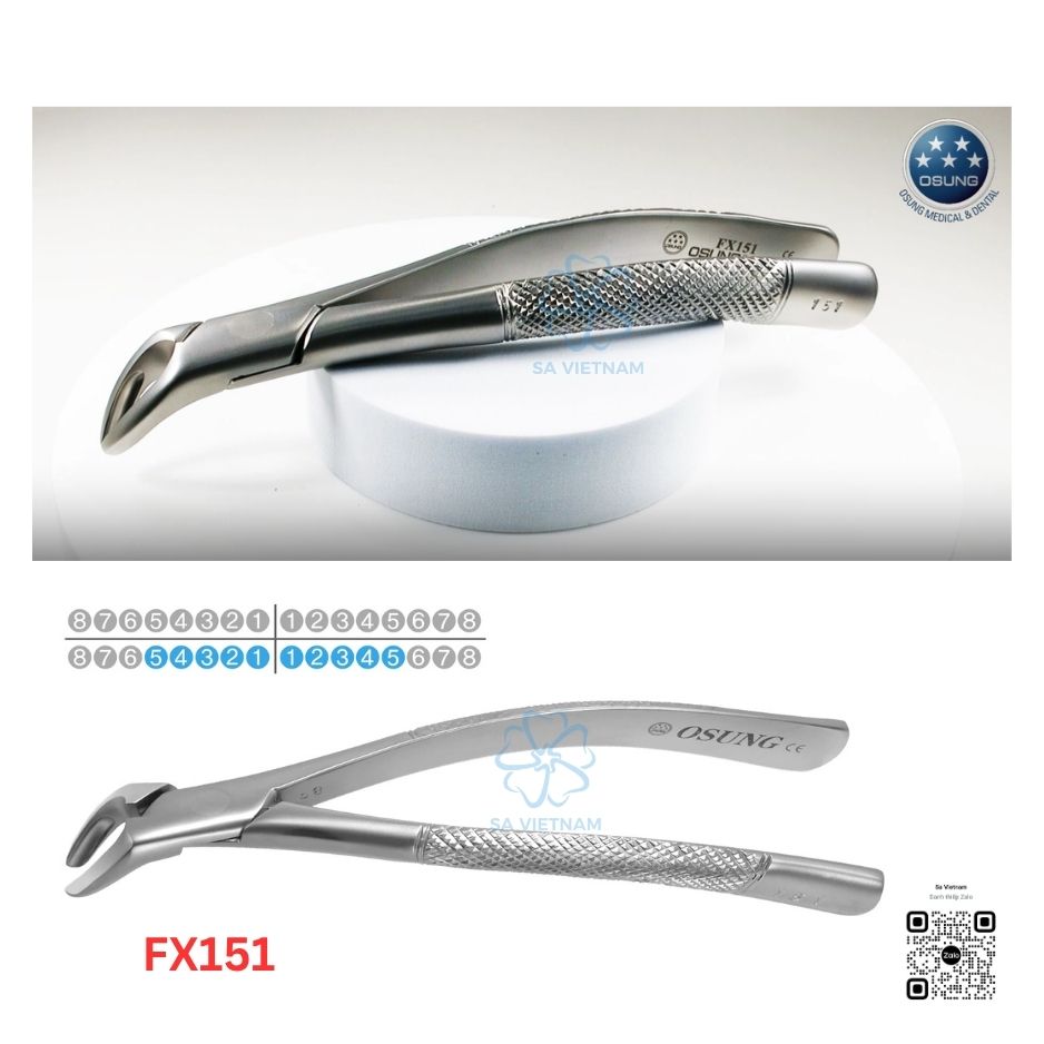 Kìm nhổ răng Extraction Forcep Osung - FX151