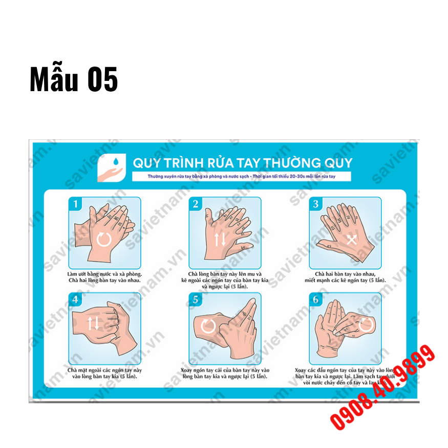 Quy trình rửa tay thường quy