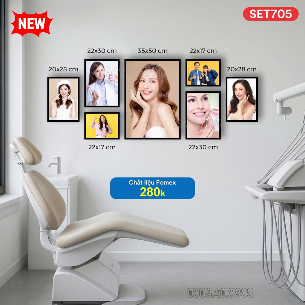 tranh nha khoa, set tranh nha khoa fomex