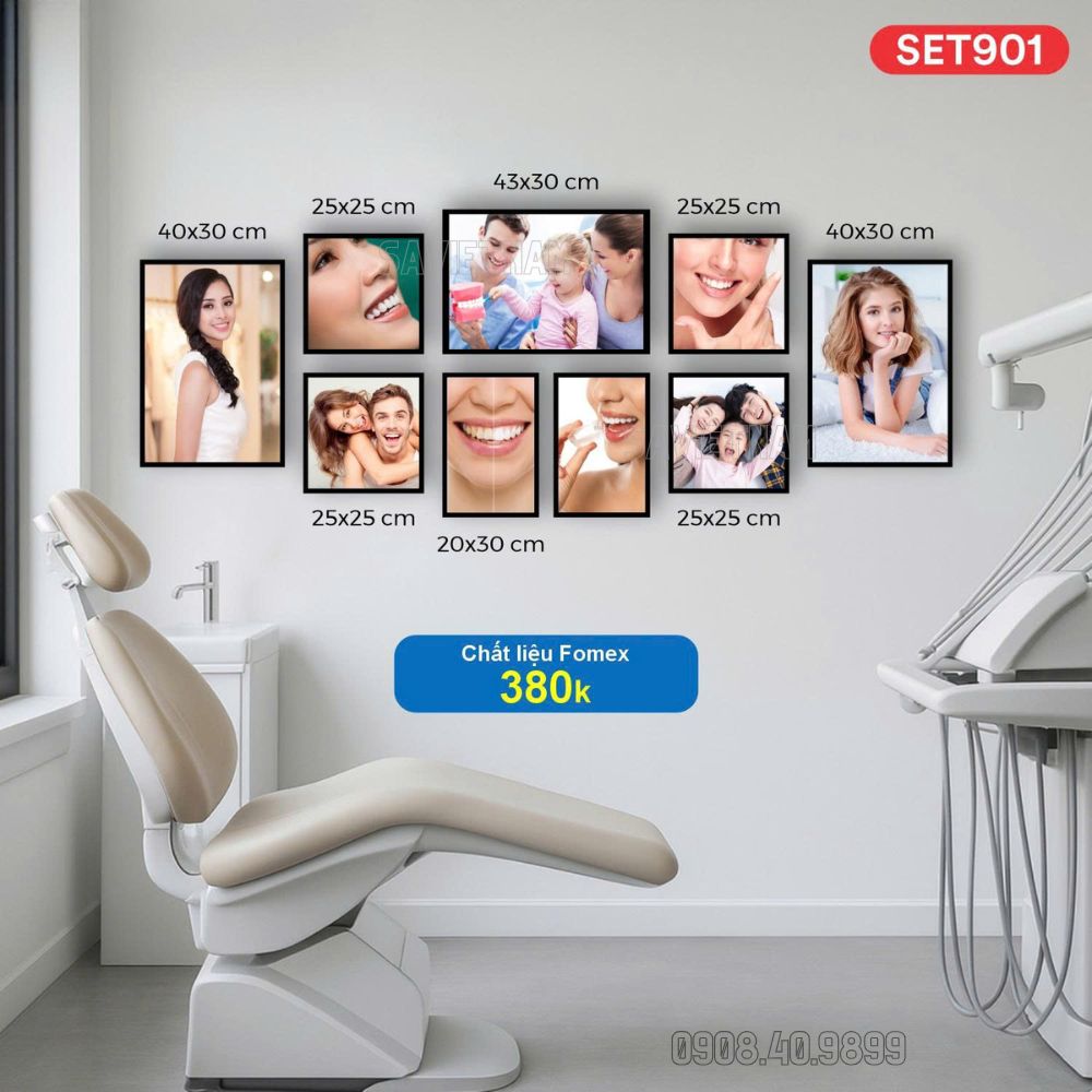 tranh nha khoa, set tranh nha khoa fomex