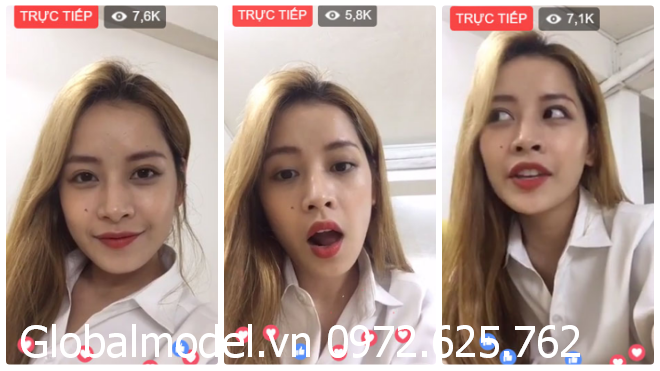 Dịch vụ livestream, cho thuê kol model livestream