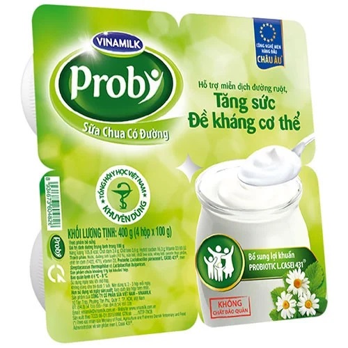 Sữa chua Vinamilk Probi có đường 100g 4H