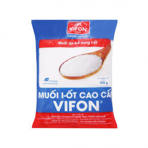 Muối I-ôt Vifon cao cấp 450g