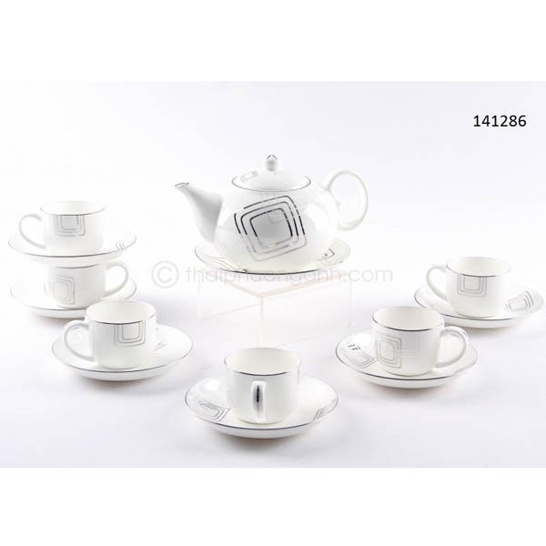 Bộ tách trà sứ xương 141286 14pcs