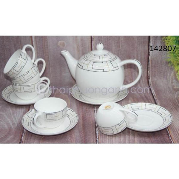 Bộ tách trà sứ xương 142807 14pcs