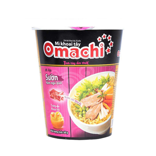 Mì khoai tây Omachi sườn hầm ngũ quả 68g