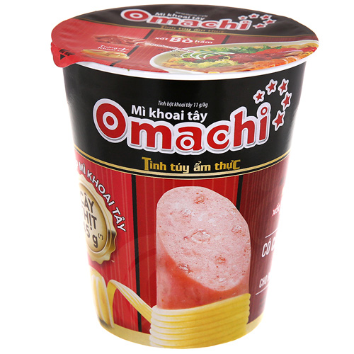Mì khoai tây Omachi cây thịt xốt bò hầm 113g