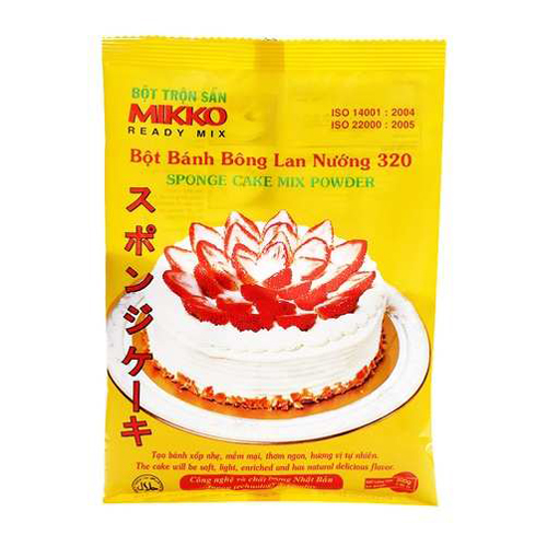 Bột bánh bông lan trộn sẵn Mikko 200g