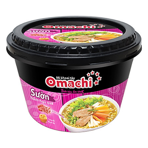 Mì khoai tây Omachi sườn hầm ngũ quả 92g