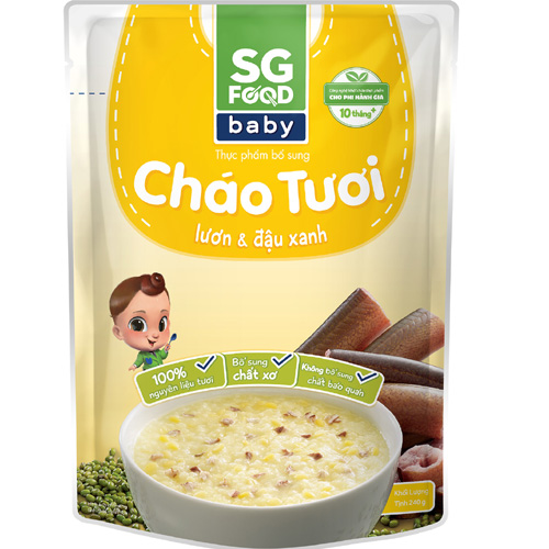 Cháo tươi Baby lươn & đậu xanh 240g