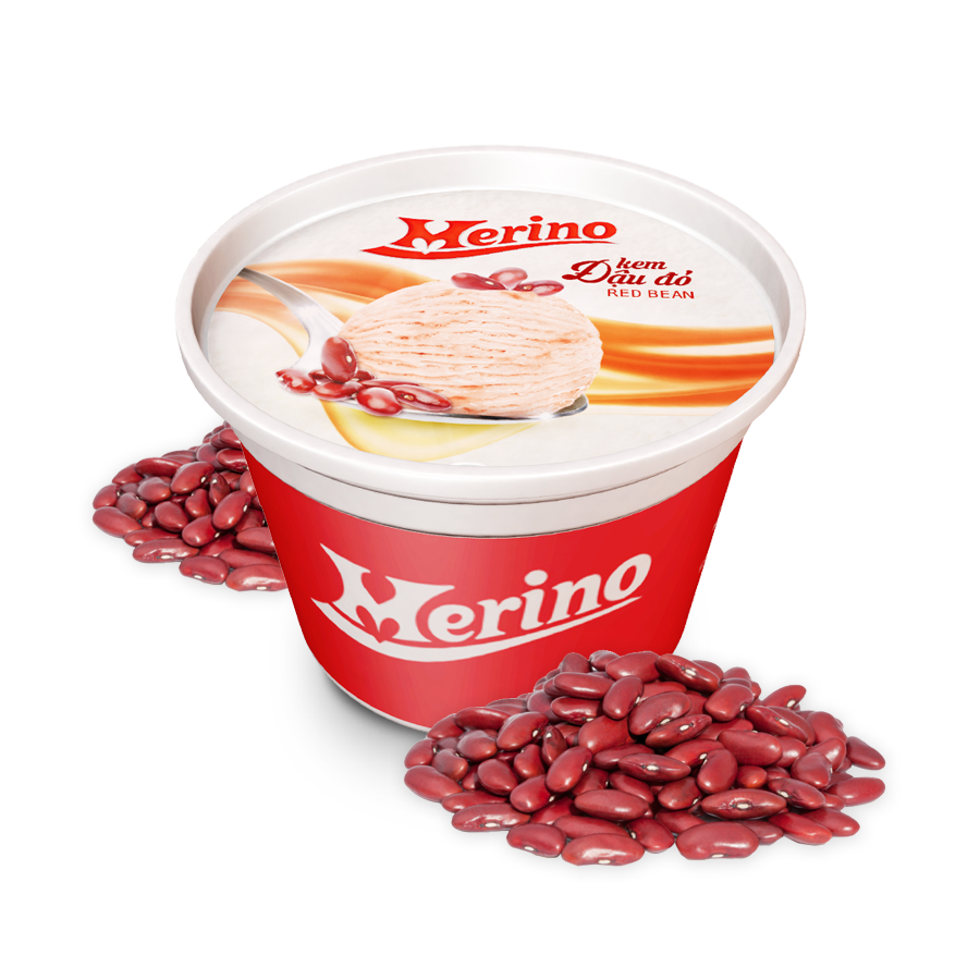 Kem ly merino Đậu đỏ