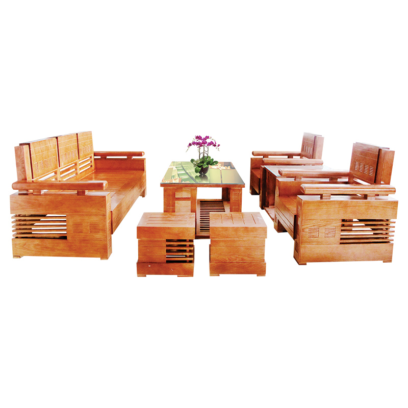 Bộ Salon gỗ Sồi 206SLG01